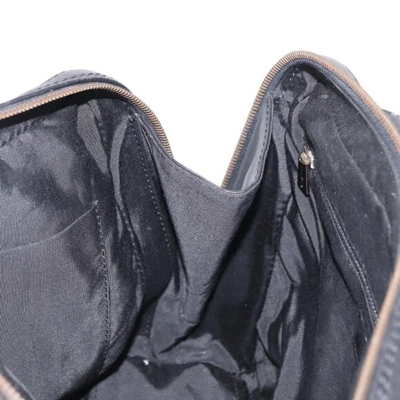 CHANEL Wild stitch Hand Bag Lamb Skin Black CC Auth BA8410 - Picture 11 of 16